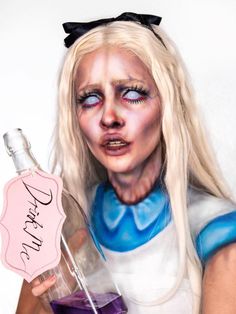 Ghost Halloween Makeup, Horror Disney, Charlotte Roberts, Disney Character Makeup, Spfx Makeup, Horror Make-up