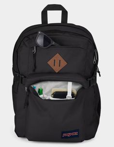 JANSPORT Main Campus Backpack - BLACK | Tillys Victoria Shoes, Campus Backpack, Indoor Play, Jansport Backpack, Boy Shoes, Fjallraven Kanken, Accessories Branding, Black Backpack, Key Fob