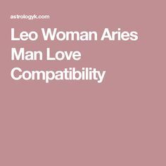 leo woman virgo man love compability in white text on a pink background