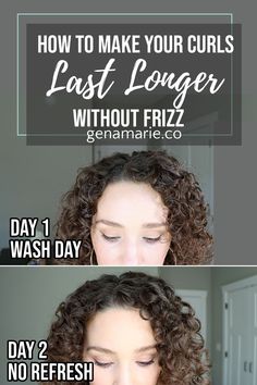 VIDEO: How to Make Curls Tighter at the Root & More Defined – Gena Marie Hacks For Curly Hair, Curly Haircut, Tangle Teezer