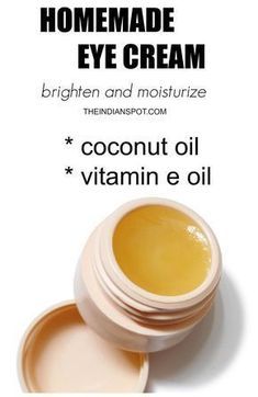 Eye Cream Recipe, Homemade Eye Cream, Natural Eye Cream, Lotion For Oily Skin, Tips For Oily Skin, Homemade Lotion, Anti Aging Eye Cream, Home Remedies For Hair