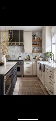 the kitchen is clean and ready for us to use in its new owner's home