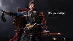 ArtStation - Oda Nobunaga Nobunaga Oda, Oda Nobunaga, Movie Ideas, Armor Clothing, Samurai Swords, Dragon Ball Artwork, Game Inspiration, Obi Wan, Japanese Style