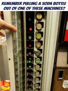 a person is opening the door to an open vending machine