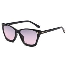 These sunglasses are designed for women who want to make a fashionable statement. The frame and lenses are made of lightweight and durable polycarbonate material, ensuring both comfort and longevity. With a lens width of 54mm and a lens height of 49mm, these sunglasses offer a balanced fit for most face shapes. Lens Width: 54mm Lens Height: 49mm Lenses Material: Polycarbonate Black Plastic Cat Eye Sunglasses, Trendy Wayfarer Cat Eye Sunglasses With Anti-reflective, Modern Polycarbonate Cat Eye Sunglasses For Summer, Modern Summer Cat Eye Sunglasses, Spring Polycarbonate Polarized Sunglasses, Trendy Wayfarer Sunglasses With Polarized Lenses, Trendy Polarized Wayfarer Sunglasses, Modern Plastic Cat Eye Sunglasses With Tinted Lenses, Polycarbonate Cat Eye Sunglasses With Gradient Lenses