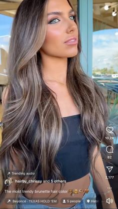 Mocha Bronde Balayage On Dark Hair, Dark Hair With Face Framing Highlights Balayage, Brownie Batter Balayage, Ashy Brown Hair Balayage Brunettes, Smokey Ash Brown Hair, Ashy Brown Highlights, Brownie Batter Hair, Smokey Ash Brown Balayage Dark, Brownie Batter Hair Color