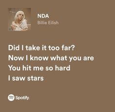 a woman with blonde hair and an ad for spotify's new campaign, did i take it too far?