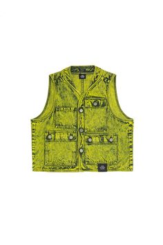 PHOTO VEST WITH MINERAL WASH – S.R. STUDIO. LA. CA. R Studio, Sterling Ruby, Clothes Wishlist, Cargo Vest, Mens Fashion Blog, Best Mens Fashion, Acid Wash Denim, Current Styles, Button Top