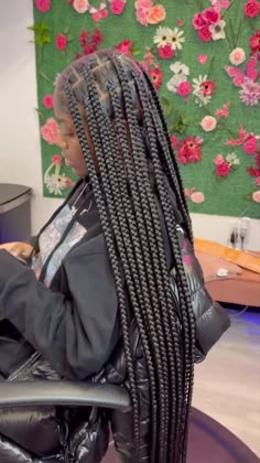 Medium Xl Knotless Braids, Mid Knotless Braids, Medium Long Knotless, Knottles Braids, Big Knotless Braids, Large Box Braids, Weave Hairstyles Braided, Cute Box Braids