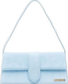 Jacquemus Le Bambino Long, Long Shoulder Bag, Blue Bags, Shoulder Bag, Collage, Pins, Blue