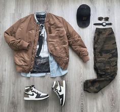 Young Man Fashion, Jordan 3 Outfit, Suits And Sneakers, Young Mens Fashion, Camouflage Outfits, Everyday Casual Outfits, Mens Attire