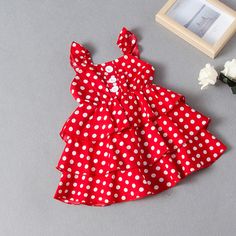 Toddler Summer Dresses, Red Wave, Sister Outfits, Sequin Decor, Online Kids Clothes, Girls Red