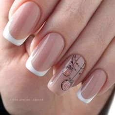 Manicure Nail Designs, Elegant Nail Designs, Elegant Nails, Floral Nails, Chic Nails