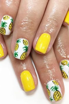 Pineapple Nails - Discover cute Pineapple nail designs perfect for summer. Easy and fun, these Pineapple nail art ideas include pink Pineapple nails, blue Pineapple nails, gold accents, and neon styles. Perfect for short nails or acrylics, these summer Pineapple nails will give you a fresh and fruity look. Check out all the designs here and get ready to shine!