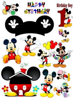 mickey mouse and friends birthday party cut outs