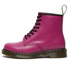 Dr.Martens 1460 Smooth Leather Lace Up Boots 'Pink' 27139673 Pink Ankle-high Boots For Winter, Trendy Pink Martin Boots For Spring, Pink Ankle Martin Boots For Winter, Pink Martin Boots With Round Toe For Fall, Pink Round Toe Martin Boots For Fall, Fall Pink Martin Boots With Round Toe, Trendy Pink Ankle Martin Boots, Pink Round Toe Boots For Winter, Pink Leather Boots For Spring