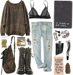 Look Grunge, Mode Hippie, Look Retro, Clothes And Shoes, Grunge Look, Swaggy Outfits, Grunge Style, Date Outfits, Mode Vintage