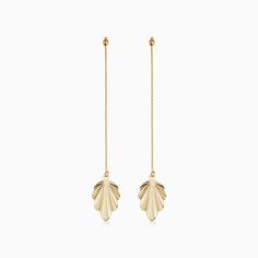 Fanfare Drop Earrings – Oradina Everyday Gold Jewelry, Everyday Jewelry Gold, Vicenza Italy, Statement Rings Diamond, Mens Chain Necklace, Gold Leaves, Station Necklace, Chain Anklet, Boutique Accessories