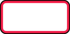 a red and black rectangular sign on a white background with space for your text or image