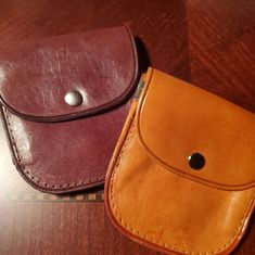 These Are Great Little Genuine Leather Wallets For Coins And Cash. Snap Closure. One Burgundy/Brown, The Other A Lighter/Orange Brown. Great For A Gift! Orange Pouch Wallet For Daily Use, Orange Bag With Card Slots For Daily Use, Brown Coin Purse With Snap Closure For Everyday, Everyday Brown Coin Purse With Snap Closure, Orange Pouch Wallet For Everyday Use, Cash Snap, Genuine Leather Wallets, Leather Wallets, Source Unknown