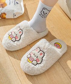 Kawaii Rabbit Slippers PN5380 ●Size:fit for 24-28 cm EUR:36-41 ●About Shipping: We attach great importance to the orders of each customer and parcel delivery. 1.Processing time: 2-3 business days. 2.Shipping time: 10-15 business days to US, please allow 3-4 weeks shipping to other country.(Shipping times can be affected by variable customs clearance times or public holidays.) Cute Round Toe Slippers For Spring, Cute White Synthetic Slippers, White Round Toe Slippers For Spring, Cute White Indoor Slippers, Playful White Slippers For Spring, Playful White Flat Slippers, Playful White Slip-on Slippers, Playful White Synthetic Slippers, Trendy White Indoor Slippers