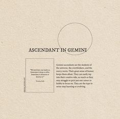 an image of the text ascendant in gemini