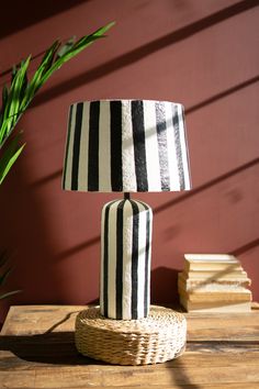 BLACK AND WHITE PAPER MACHE TABLE LAMP WITH SHADE #4 Paper Mache Table, Black And White Paper, Cylinder Lamp, Windmill Decor, Exterior Ceiling Fans, Mini Pendants, Fan Lamp, Display Storage, Toggle Switch