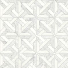 a white marble wallpaper with an intricate design in the center and diagonals on it