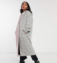 Asos Petite ASOS DESIGN Petite mix leopard brushed coat-Multi | trendy animal print coat for petites - long coat in pink and white with leopard print pattern for trendy winter style, coats for petite women | affiliate link | Asos | #asos #leopardprint #animalprint #coat #longcoat #winterstyle #petitefashion Mode Mantel, Outfit Essentials, Fashion Petite, Asos Petite, Petite Coat, Trendy Winter, Print Coat