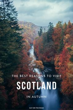 the best reason to visit scotland in autumn is that it's surrounded by trees