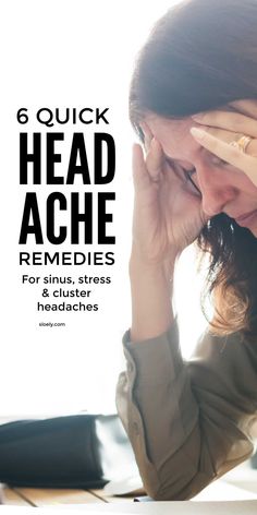 Simple headache remedies and relief for different types of headache including tension, sinus, stress, cluster & period headaches. Quick DIY natural remedies that relieve headaches without essential oils. #headache #headacherelief #headacheremedies #tensionheadaches #stressheadaches #headaches Essential Oils Headache, Types Of Headache, Diy Natural Remedies, Period Headaches