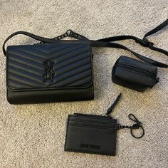 Steve Madden Purse Set Never Used Brand New Steve Madden Bags Handbags, Steve Madden Purse Handbags, Steve Madden Purse, Steve Madden Handbags, Fancy Bags, Steve Madden Bags, Black Purses, Black Handbags, Purses And Handbags