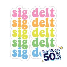 a sticker with the words'big diet'in different colors and sizes on it