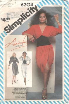 an image of a woman in a dress and jacket on the cover of a sewing pattern