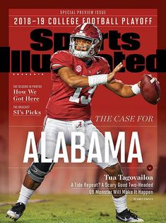 the cover of sports illustrated magazine with a football player on it's front page