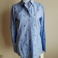 Brand New With Tag Gucci Top, Gucci Women, Bunny Pattern, Blue Bunny, Shirt Top, Top Shirt, Button Down Shirt, Light Blue, Top Blouse