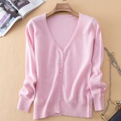 Cashmere Style V Neck Soft Knitted Cardigan 2021 Korean Style Size TableSize(cm)WaistBustLengthSleeveS 855656M 905757L 955858XL 1005959XXL 1056160XXL 1106261Because of different measuring methods, there may be 1-3cm error. Cheap Pink Cardigan With Button Closure, Cheap Stretch Pink Cardigan, Jacquard Sweater Woman, Soft Knit Cardigan, Cable Knit Sweater Womens, Christmas Sweaters For Women, Women Sweaters Winter, Jacquard Sweater, Pocket Cardigan