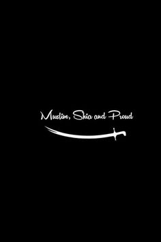 a black and white photo with the words muslim, shara and proud on it