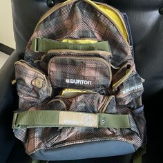 Owned For Many Years But Never Used! Clean And Like New Condition. Multiple Pockets, Clip For Keys, Insert For Laptop, Lots Of Space! (Gender Neutral But Forced To Choose Category) Let Me Know If You Have Any Questions! Offers Welcome! High Capacity Backpack, Space Gender, Backpack With Patches, Burton Backpack, Skate Backpack, Funky Bags, Cool Backpack, Custom Backpack, Birthday Trip