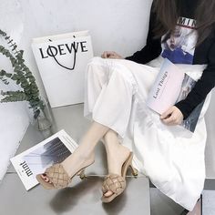 Brand Name: OYMLGPump Type: BasicHeel Type: Thin HeelsOrigin: CN(Origin)Upper Material: PUToe Shape: Square ToeWith Platforms: NoHeel Height: Med (3cm-5cm)Fit: Fits true to size, take your normal sizeStyle: FashionInsole Material: PUOccasion: CasualSeason: SummerOutsole Material: RubberClosure Type: Slip-On Luxury Slides, Ladies Slides, Pink Music, Blue Office, Cashmere Pants, Ankle Socks Women, High Heel Mules, Wholesale Shirts, School Bags For Girls