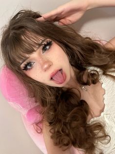 cute makeup alt makeup girl makeup makeup inspo cute pic picture idea Cute Makeup Looks Picture, Makeup For Bigger Looking Eyes, Egirl Makeuo, Egirl Makeup Hooded Eyes, Softie Makeup Look, Unregonizable Makeup, Dog Pretty Makeup, Copy N Paste Makeup, Puppy Face Makeup