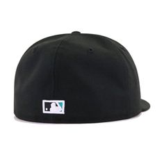 Celebrate the Marlin’s 2003 World Series Championship season with this throwback fitted from Hat Heaven. Featuring a clean Black base, the classic Marlins logo in Teal is unmistakable anywhere you go. With Cooperstown-spec left-sided side patch, this is mainstay in fitted fashion that isn’t going anywhere. Hat Material: 100% WoolCrown: BlackVisor: BlackButton: BlackUndervisor: GreyFront Logo: Black/Teal/Metallic Silver/WhiteRear Logo: Black/Teal/WhiteSide Patch: Official league colors Fitted Flat Crown Hat For Baseball Season, Flat Crown Fitted Hat For Baseball Season, Black Fitted Hat For Baseball Season, Flat Crown Fitted Hat For Streetwear And Baseball Season, Classic Fitted Hat With Flat Crown For Sports Events, Black Six-panel Baseball Cap For Fan Gear, Black Six-panel Snapback Hat For Fans, Urban Black Fitted Hat For Baseball Season, Black Urban Fitted Hat For Baseball Season