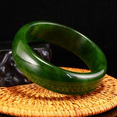 Inside Diameter 65mm Chinese Natural Green Hetian Jade Bracelet Dimension:20(mm)0.79(inches) Inside Diameter:65(mm)2.56(inches) Weight:0.21lbs/93g      Condition: Please look at pictures carefully and judge the condition before bidding.Please do not hesitate to contact me if you have any question with my items or don't understand the condition of the items after reading my listing page. Shipping / Handling Estimate 7-10 business days arrival depending on your location and tracking number will be Dimension 20, Hetian Jade, Jade Bracelet, Tracking Number, Are You The One, Favorite Jewelry, Bangle Bracelets, Jade, Jewelry Bracelets