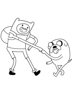 adventure time finn and finn from adventure time coloring pages printable for kids to color