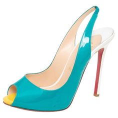 Upgrade your look by adding these Christian Louboutin Flo sandals to your wardrobe. They are crafted from patent leather and designed with peep toes, slingbacks, and 10 cm stiletto heels. Finesse and poise will all come naturally to you when you wear these sandals. Includes: Original Dustbag Louboutin Sandals, Christian Louboutin Sandals, Fly Shoes, Upgrade Your Look, Slingback Sandals, Slingbacks, Sandals Brands, High Heels Stilettos, Slingback Sandal