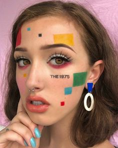 Face Art Makeup, Crazy Makeup, Creative Makeup Looks, Make Up Looks, Eye Makeup Art, The 1975, Editorial Makeup, Soft Grunge, Creative Makeup