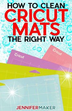 how to clean cricut mats the right way by jennifer maker, author