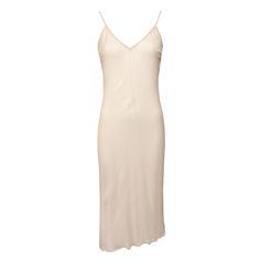 Vintage 2000s 'Anna Molinari' pink/beige slip dress with asymmetrical length. Made from sheer fabric (Composition: 54% Acetate 26% Polyamide 20% Silk). Size: Labelled as a size IT42 (Medium) and I would say fits true to size. For reference, the mannequin is a size XS so the dress was pinned at the back for the photos.   Very good vintage condition - two small marks as shown in picture. Measurements: - Chest 34" - Waist 30" - Length 43.5" (shortest) 48" (longest)  FAQs: 💌 I usually send orders e Beige Slip Dress, Anna Molinari, Rose Beige, Photo Dimensions, Vintage 2000s, Pink Beige, Sheer Fabrics, Dress Clothes For Women, Favorite Outfit