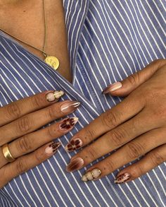 Bee Nail Designs, Mystical Nails, House Of Orange, Gel Nail Strips, Colorful Nail, Minimal Nails, Nagel Inspo, Nail Sticker, Oval Nails