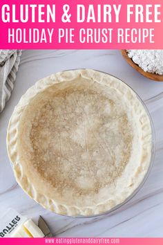 A homemade gluten free dairy free pie crust on a plate. Gluten And Dairy Free Pie, Dairy Free Pie Crust Recipe, Dairy Free Pie, Gluten Free Pie Crust Recipe, Dairy Free Pie Crust, The Best Pie Crust, Best Pie Crust, Dairy Free Pies, Best Pie Crust Recipe